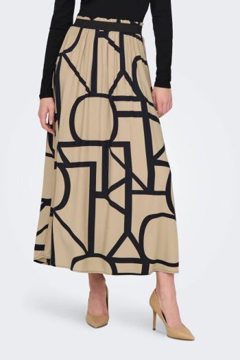 Women's patterned maxi skirt
