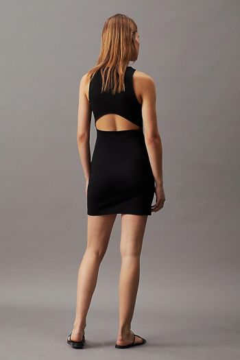 Women's jersey dress with cut out