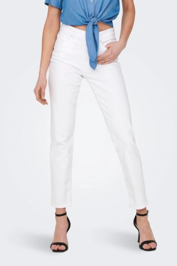 Jeans Straight Fit donna Bianco