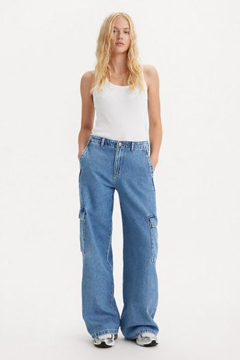 Women's L30 oversized cargo jeans