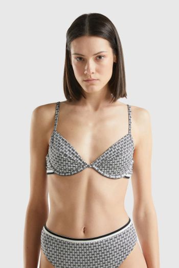 Monogram women's beach bra