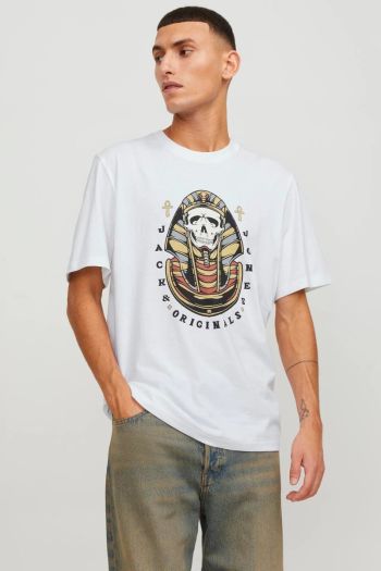 Printed crew-neck t-shirt for men