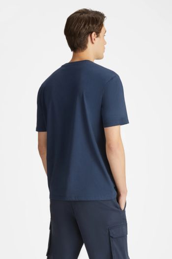 T-shirt in jersey di cotone uomo Blu