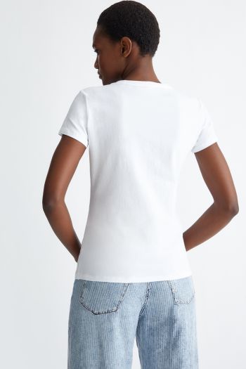 T-shirt con stampa donna Bianco
