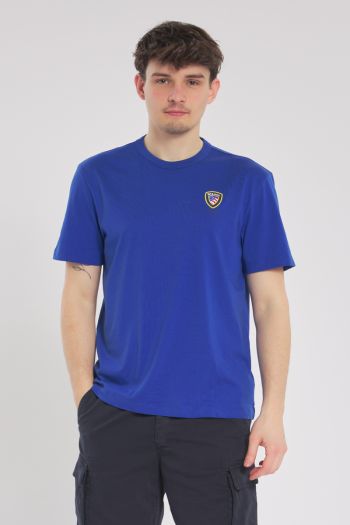 Tshirt Uomo Blu Cobalto