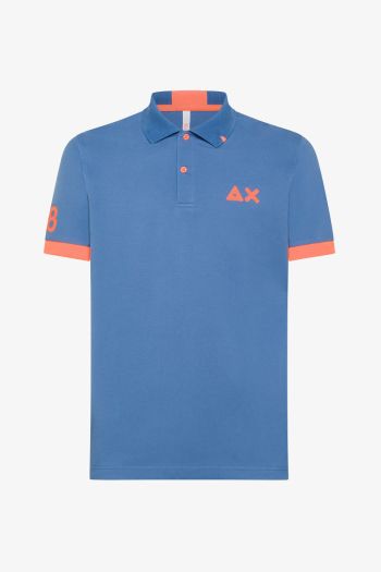 Men's polo shirt with fluorescent details