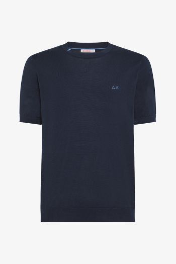 T-shirt girocollo uomo Blu