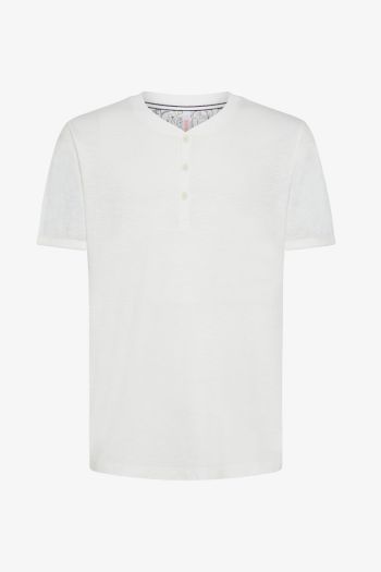 T-shirt serafino uomo Bianco