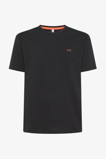 T-shirt with fluorescent logo for men