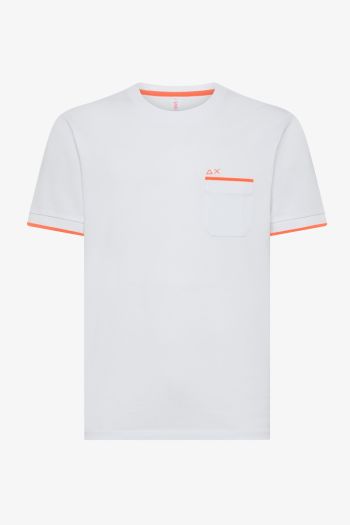 T-shirt con taschina uomo Bianco
