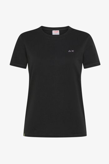 T-shirt girocollo donna Nero