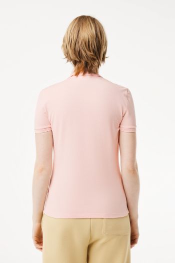 Women's cotton pique polo shirt
