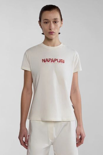 T-Shirt a maniche corte Kreis donna Bianco