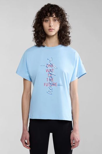 T-Shirt a Maniche Corte donna Azzurro