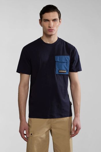 T-Shirt a maniche corte Tepees uomo Blu