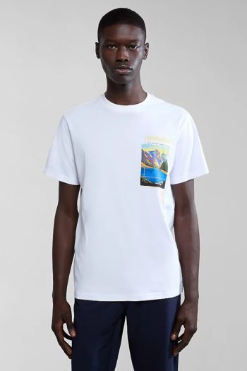 T-Shirt a Maniche Corte uomo Bianco