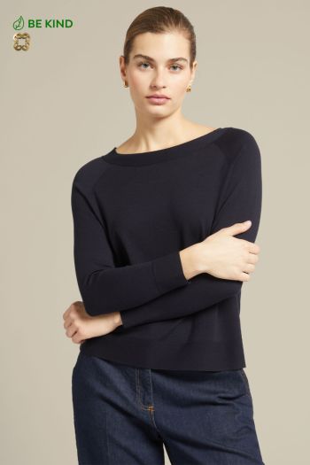 Women's boat neck sweater