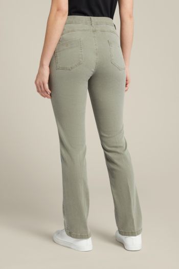 Jeans in cotone sostenibile donna Verde