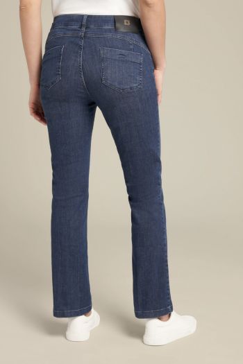 Jeans kick flare da donna in cotone sostenibile Blu