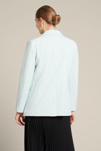 Women's blazer in fluid fabric