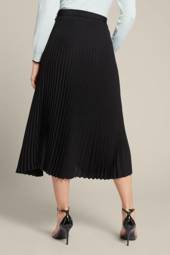 Women's pleated wrap skirt