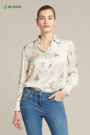 Women's viscose floral shirt