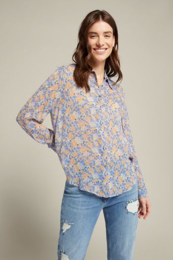 Women's printed viscose shirt