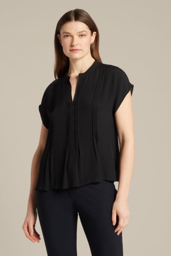 Women's pleated blouse