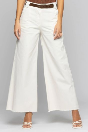 Women's cotton palazzo trousers
