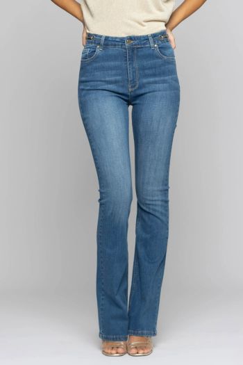 Used effect tight jeans for women