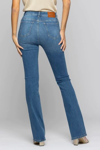 Jeans aderenti effetto used donna Blu