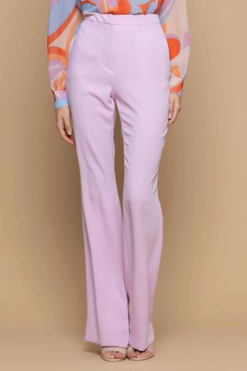 High-waisted trousers with pockets for women
