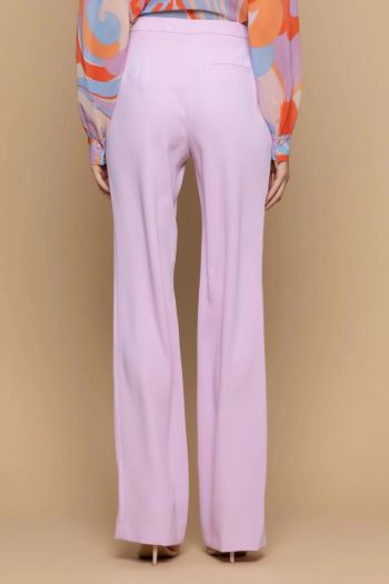 High-waisted trousers with pockets for women