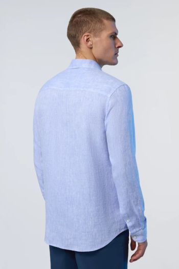 Camicia in lino uomo Azzurro