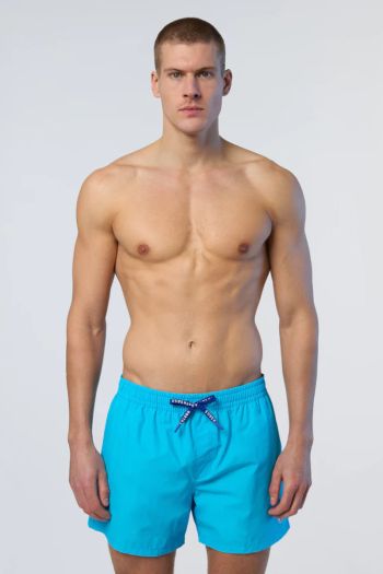 Boxer mare con logo uomo Azzurro