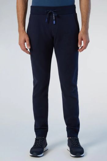 Pantaloni jogging con patch Blu