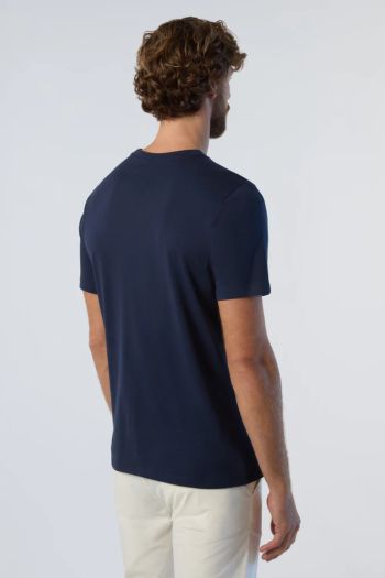 T-shirt in cotone organico uomo Blu