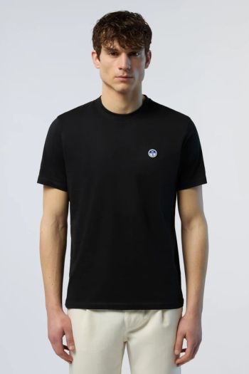 T-shirt in cotone organico uomo Nero