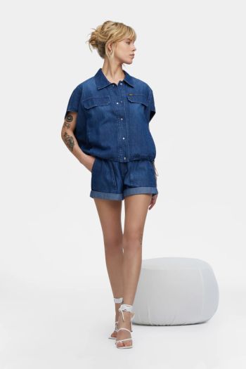 Camicia oversize donna Blu
