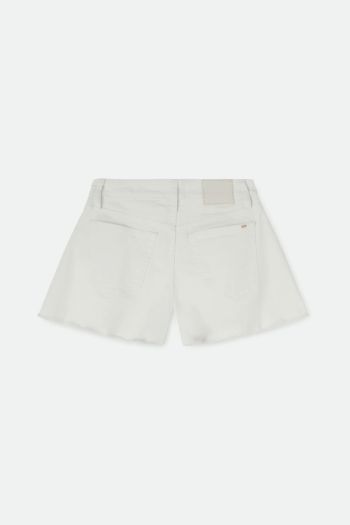 Shorts in denim donna Bianco