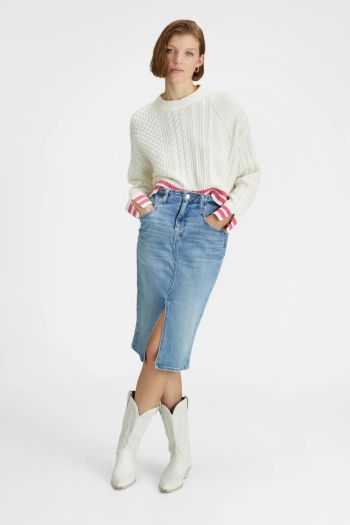 Women's cotton blend sweater