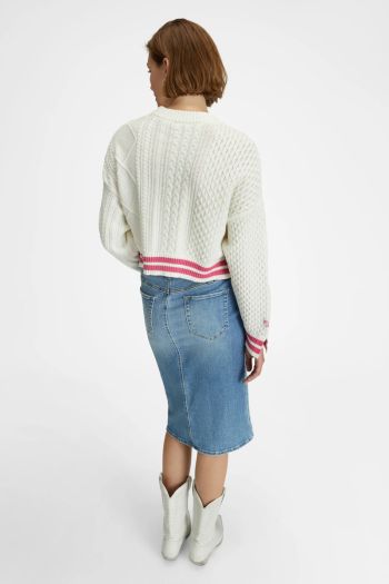 Women's cotton blend sweater
